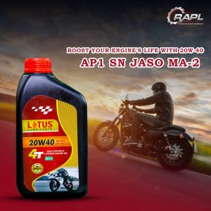 Lotus 20W-40 Fully Synthetic Engine Oil